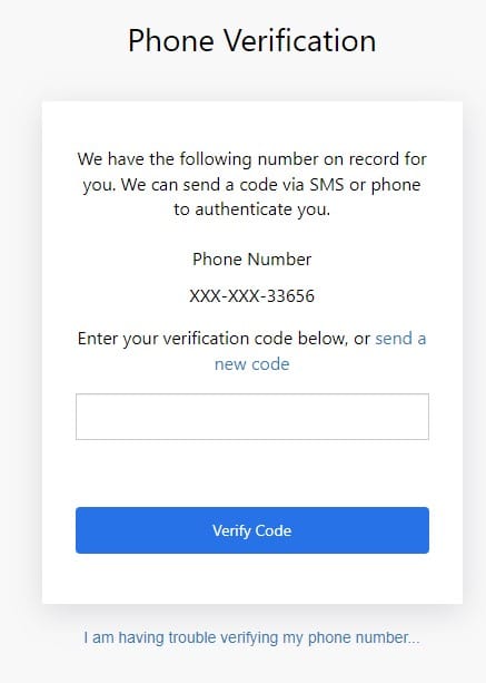 verify code