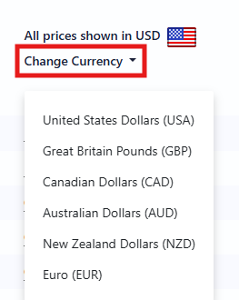 change currency