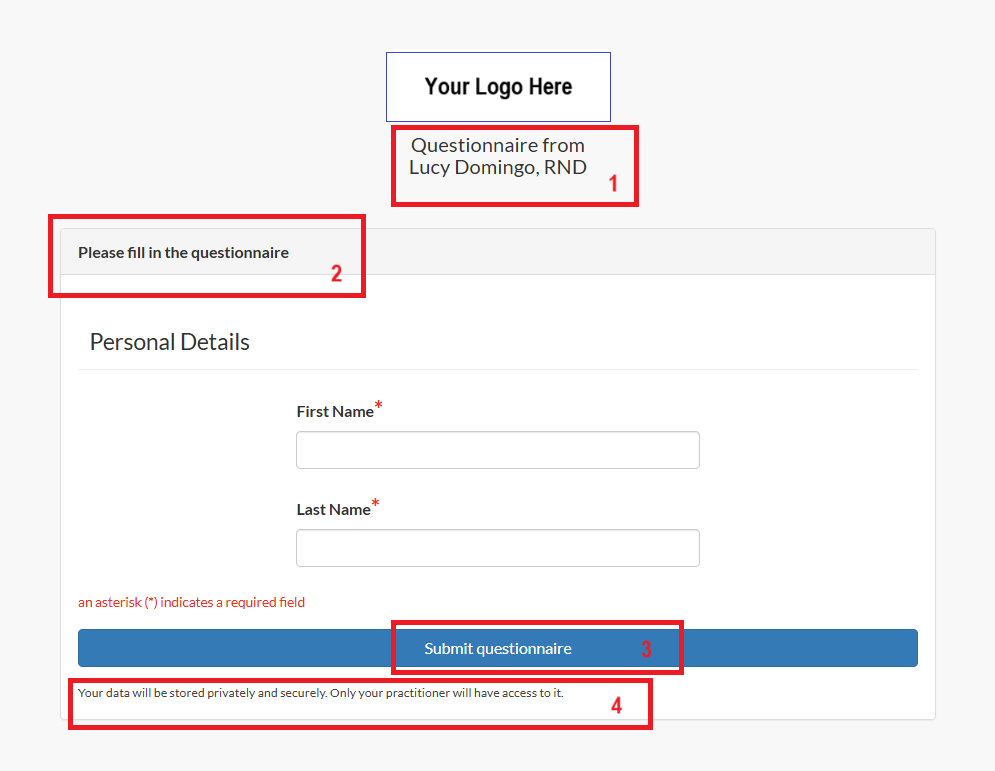 instructions on questionnaires