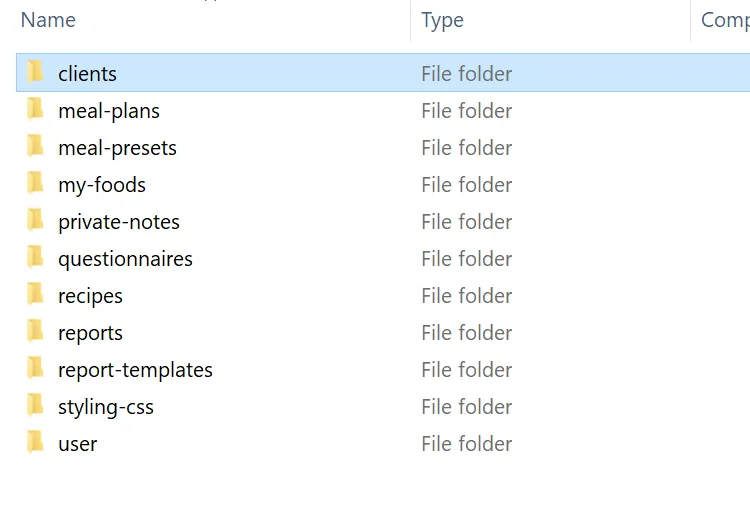 clients folder