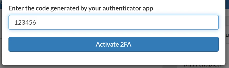 syncing with authenticator app