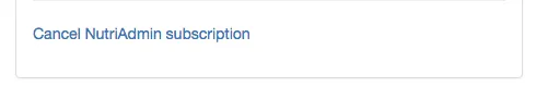 cancel nutriadmin subscription link