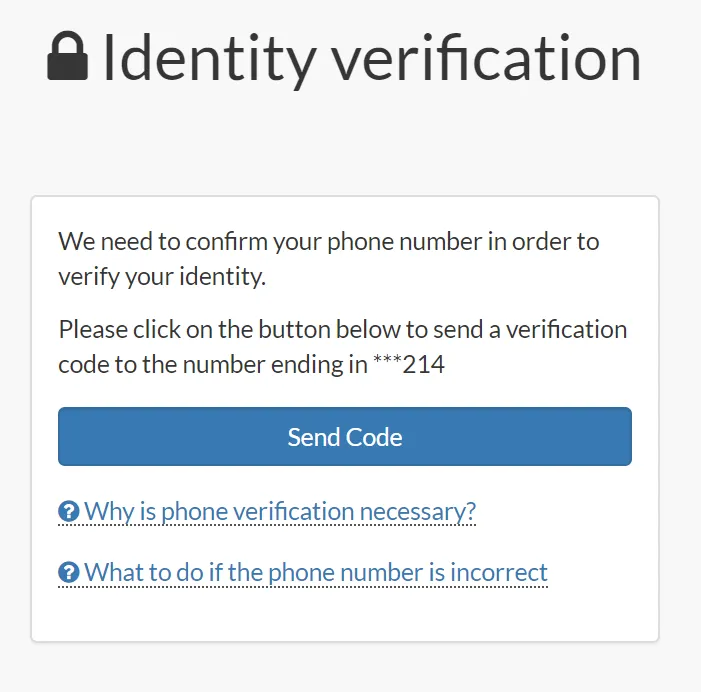 phone verification